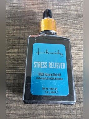 NWT Likwid Rx Stress Reliever 100% Natural Hair Oil - 1 oz / 30ml
